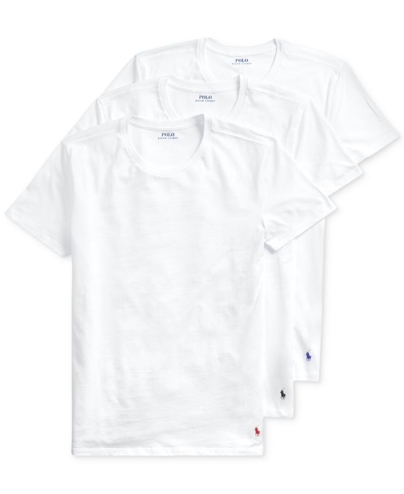 Men's 3-Pack Slim-Fit Classic Cotton Crew Undershirts