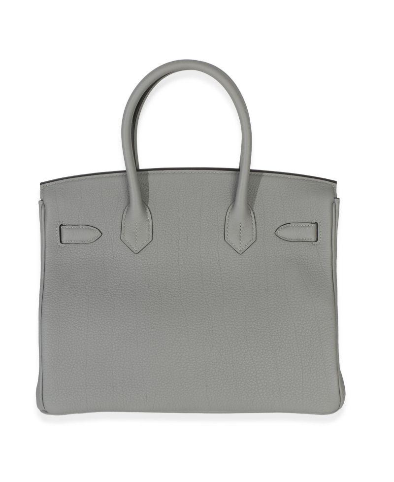 Togo Gris Mouette Birkin 30 PHW