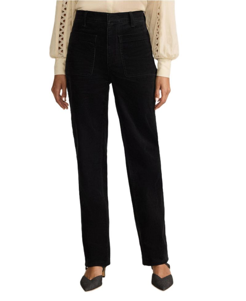 Women's Corduroy High Rise Rail Straight Leg Pants