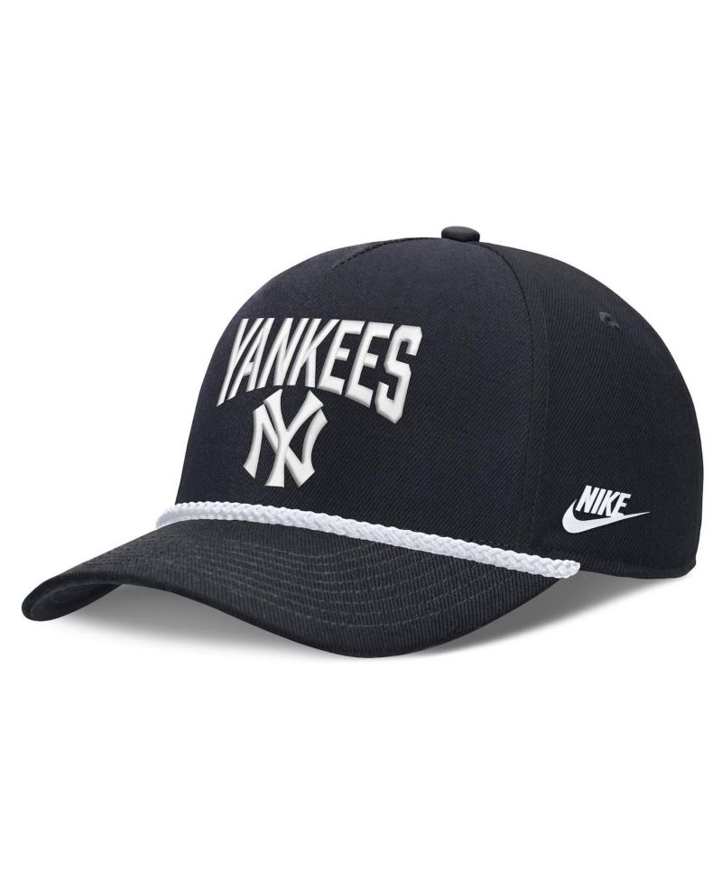 Men's Navy New York Yankees Cooperstown Rise Adjustable Hat