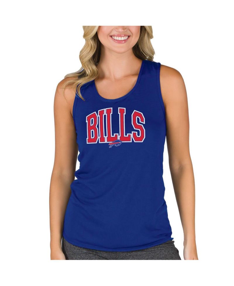 Women's Royal Buffalo Bills Marathon Racer Back Tank Top
