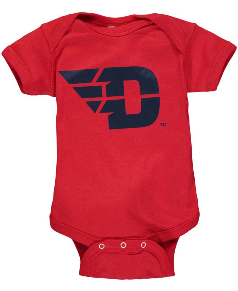 Infant Boys and Girls Red Dayton Flyers Big Logo Bodysuit