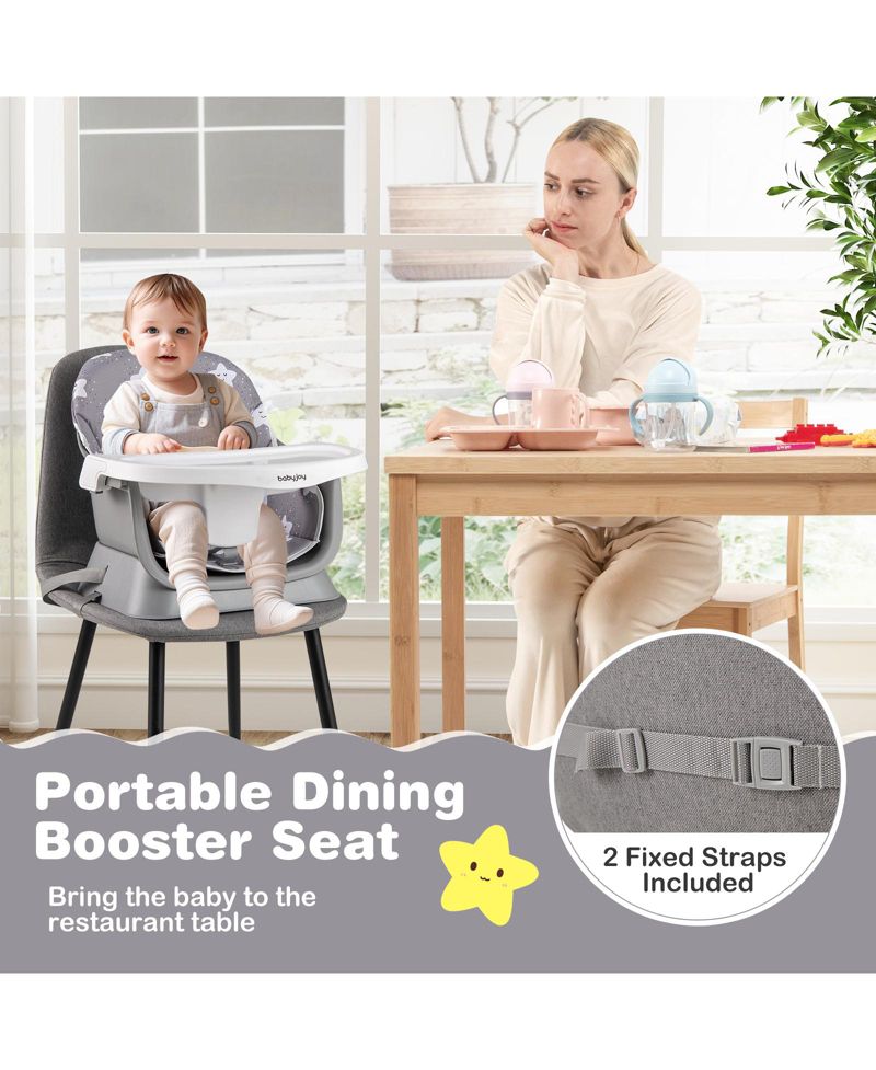 16-in-1 Baby High Chair w/ Activity Center Booster Seat Building Block Table