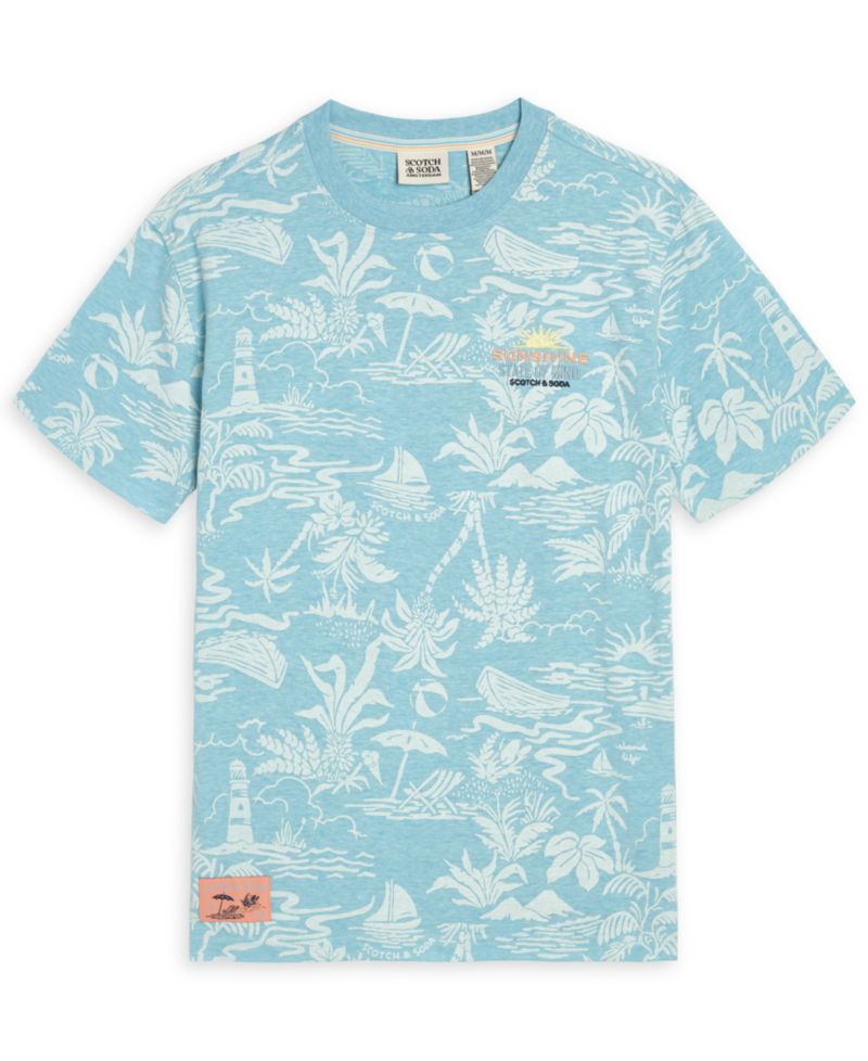 Boys' 4-7 Crewneck Printed T-Shirt