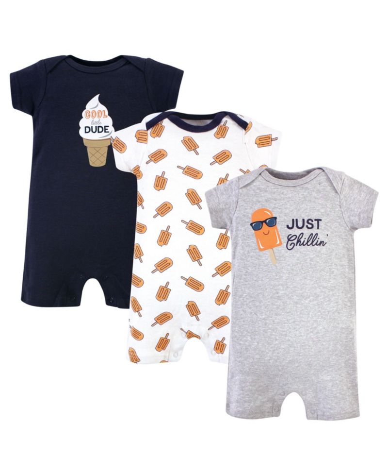 Baby Boys Hudson Soft Cotton Jumpsuits