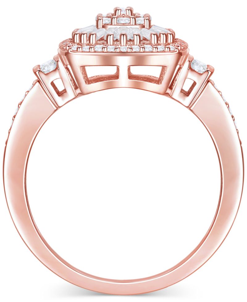 Diamond Vintage-Inspired Ring (1/2 ct. t.w.) in 14k White, Yellow or Rose Gold