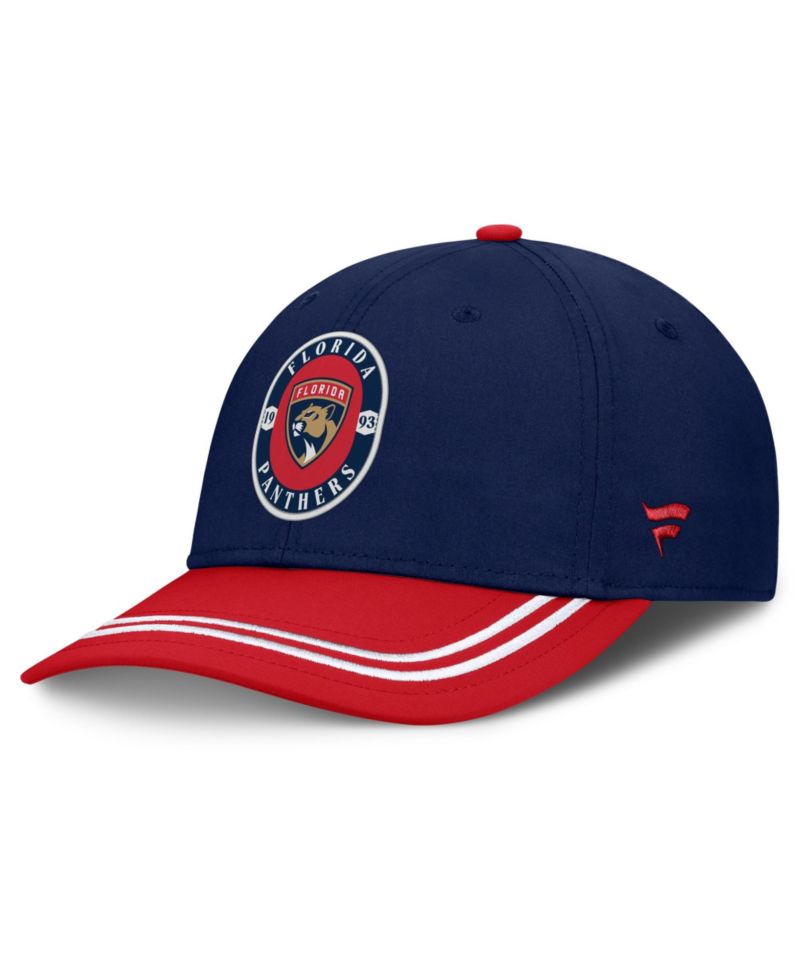 Men's Navy/Red Florida Panthers Fundamental Stretch Hat