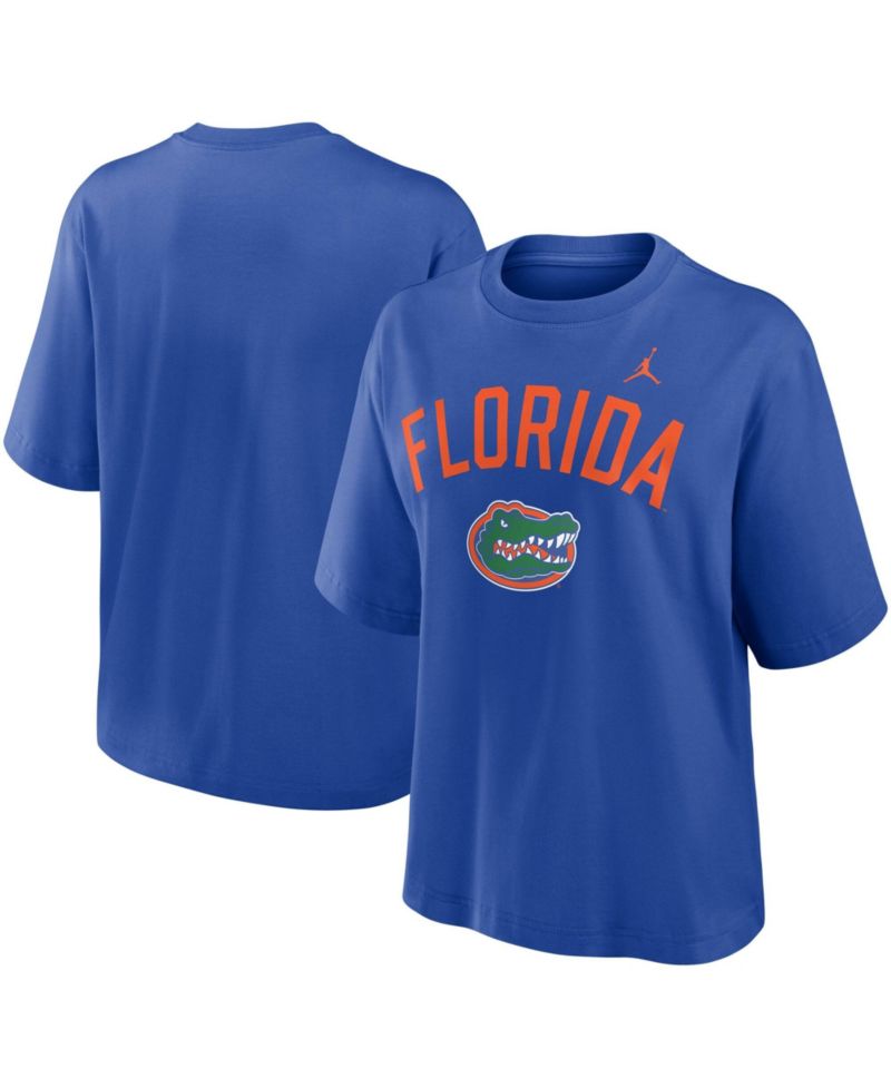 Women's Royal Florida Gators Arch Logo Boxy T-Shirt