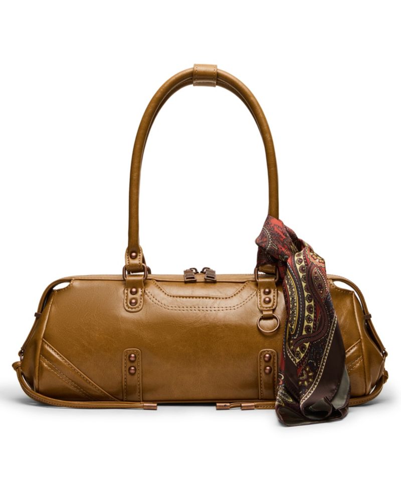 Cierra Medium Scarf Detail Large Shoulder Handbag