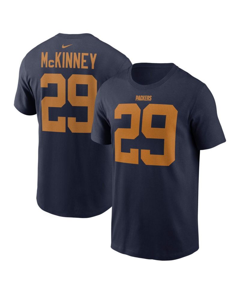 Men's Xavier McKinney Navy Green Bay Packers The 1923 Classic Name & Number T-Shirt