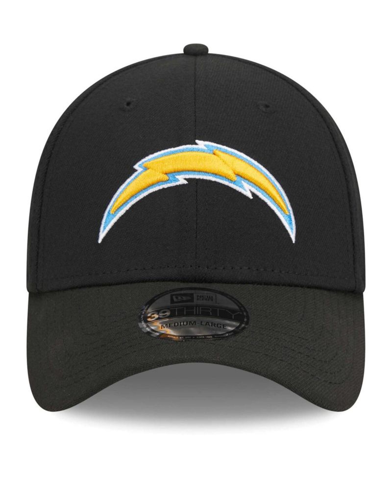 Men's Black Los Angeles Chargers Main 39THIRTY Flex Hat