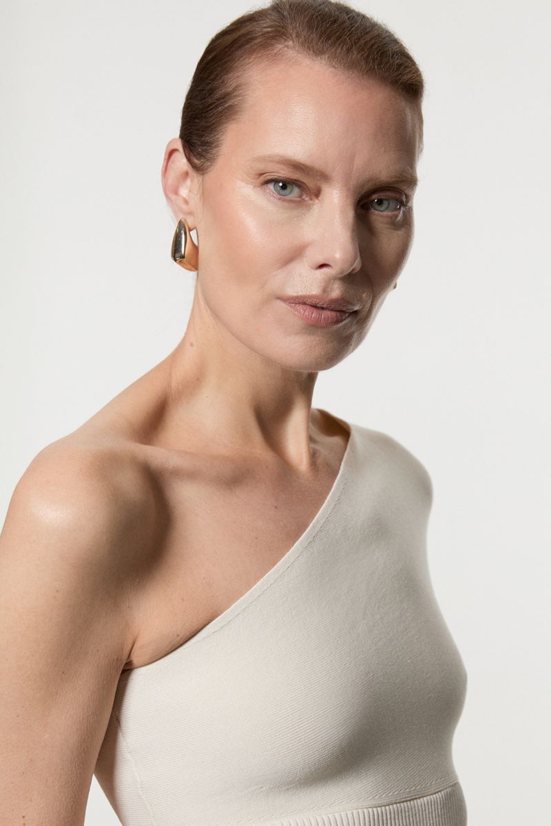 Women's Knitted One Shoulder Top