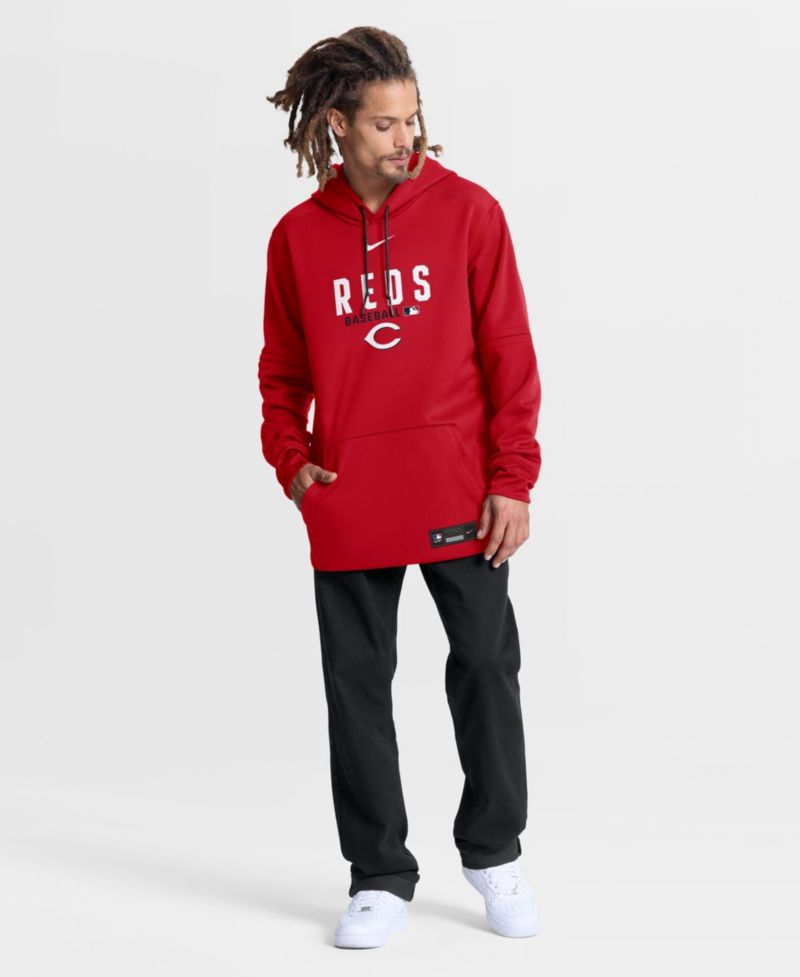 Men's Red Cincinnati Reds Authentic Collection Therma-FIT Hoodie