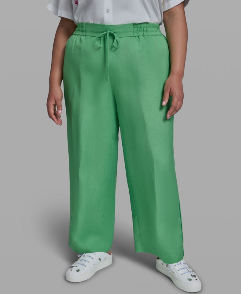 Plus Size Mid-Rise Pull-On Pants