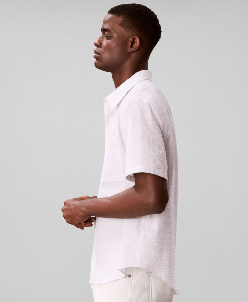 Men's Short-Sleeve Crinkle Poplin Shirt