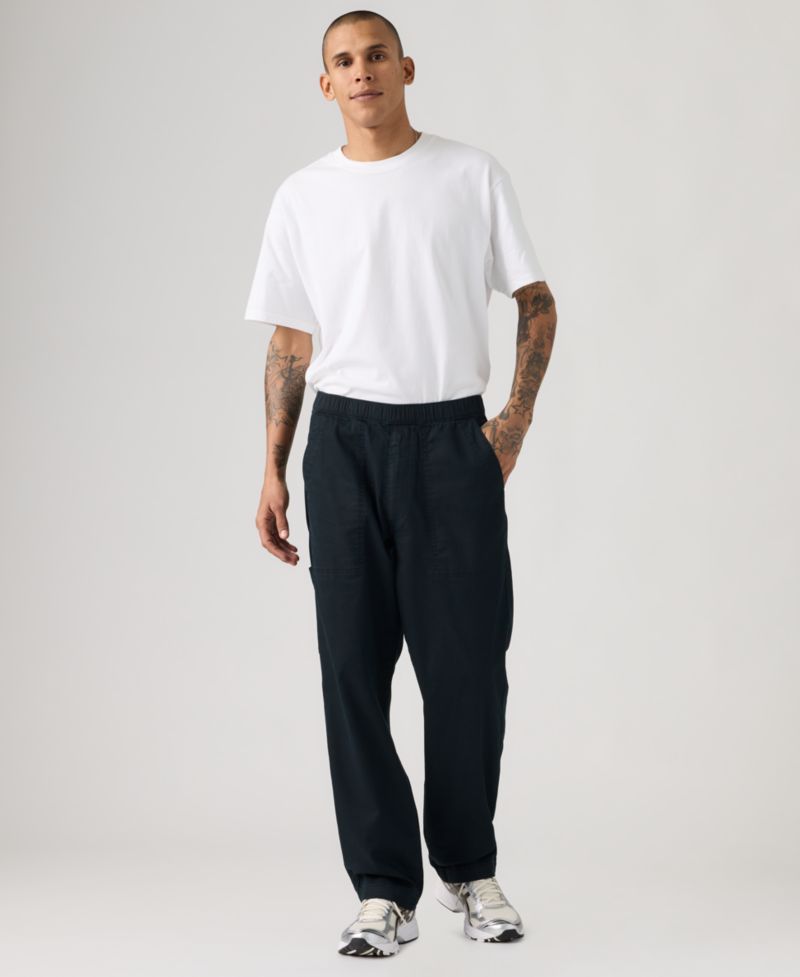 Men's Regular-Fit Linen Surplus Pants