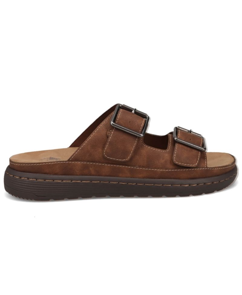 Men's Santorini Tumbled Open-Toe Buckle Sandals