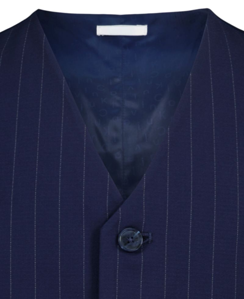 Boys' and Girls' Pinstripe Tailored Stretch Suit Vest