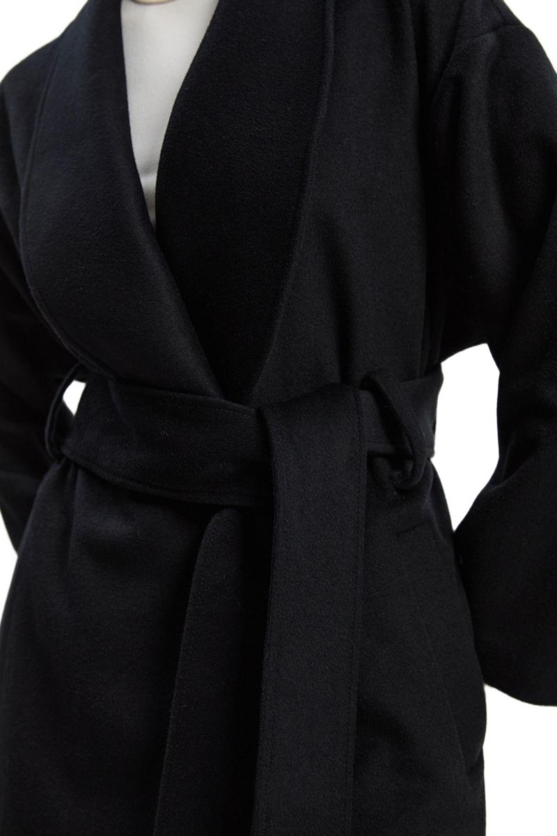 Women's Wrap Tailored Maxi Coat
