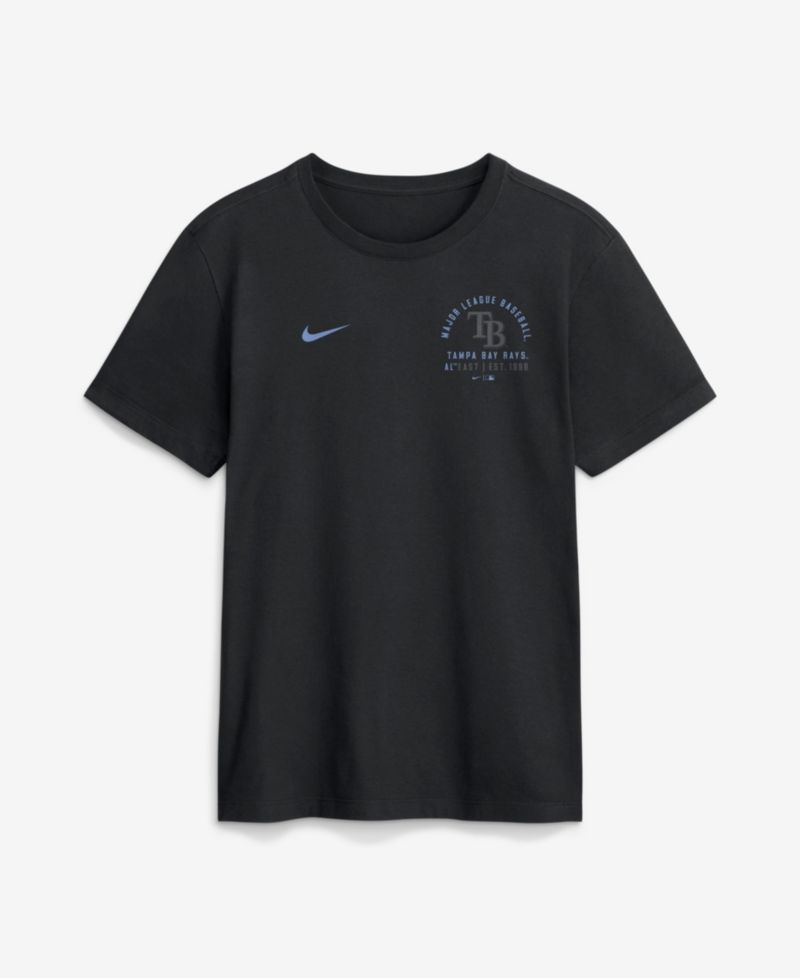 Men's Black Tampa Bay Rays Split Logo T-Shirt