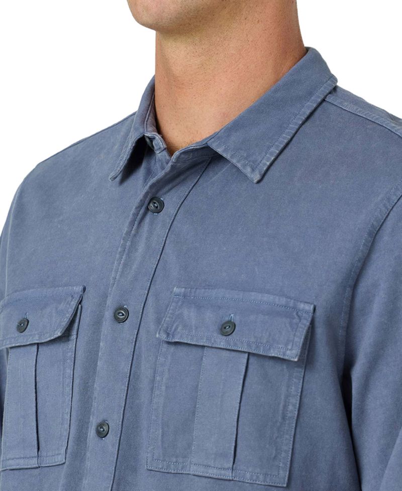Men's Button-Up Knit Shirt