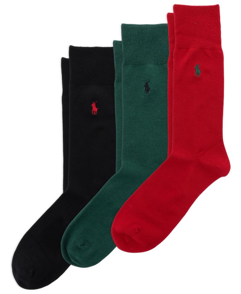 Men's and Women's Soft Touch Dress Rayon-Blend Crew Socks with Reinforced Heel & Toe, 3-Pack