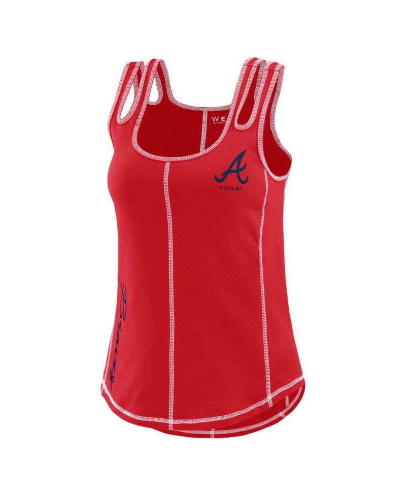 Women's Red St. Louis Cardinals Contrast Stitch Tank Top