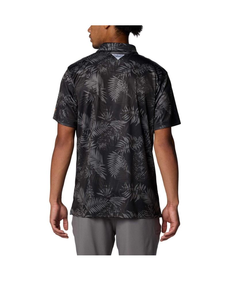 Men's Black Tennessee Volunteers PFG Super Terminal Tackle Omni-Shade Bangalows Polo