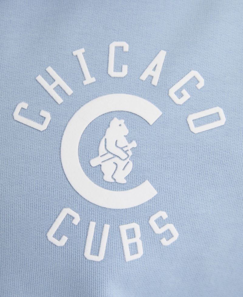 Men's Chicago Cubs Iconic Quarter-Zip Relaxed-Fit Sweatshirt