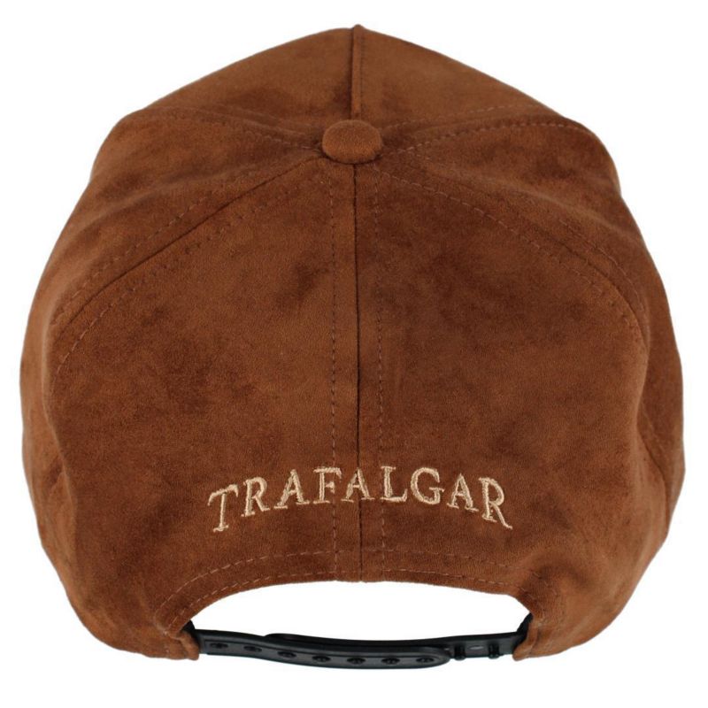 Men's Traflagar's Faux Suede 5 Panel Cap with Braided Rope