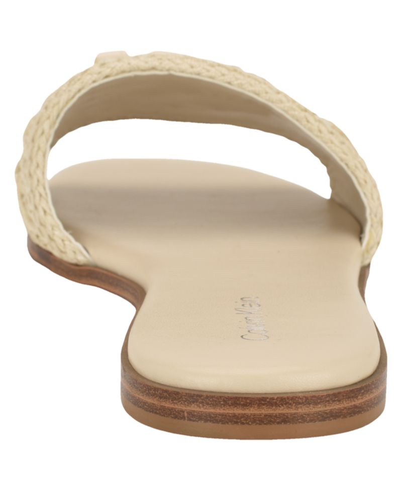 Women's Kamine Woven Logo Flat Slip-On Sandals