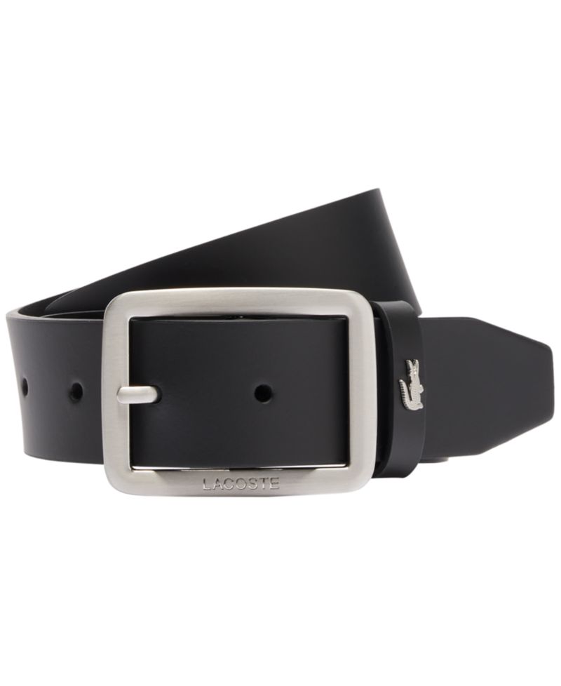 Men's Embossed Buckle Leather Belt