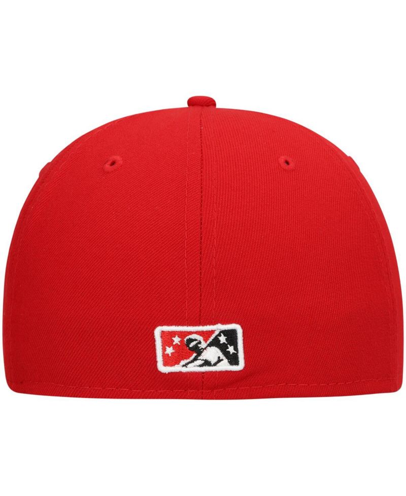 Men's Red Rocket City Trash Pandas Authentic Collection Team Alternate 59FIFTY Fitted Hat
