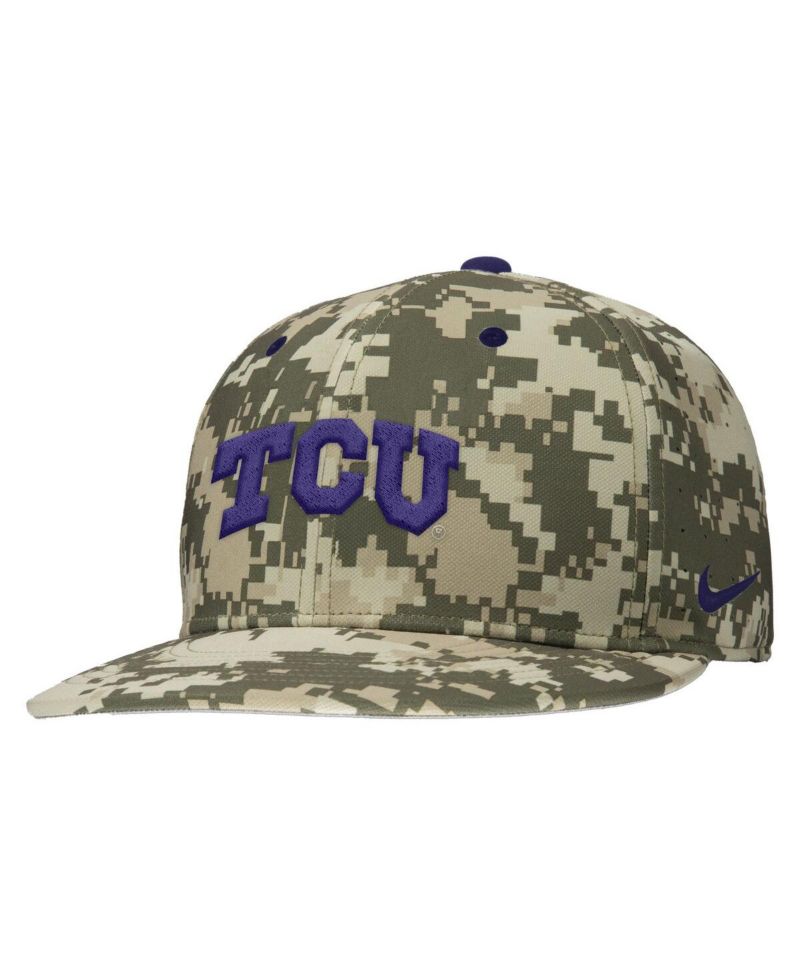 Men's Digital Camo TCU Horned Frogs On-Field Baseball Performance Fitted Hat