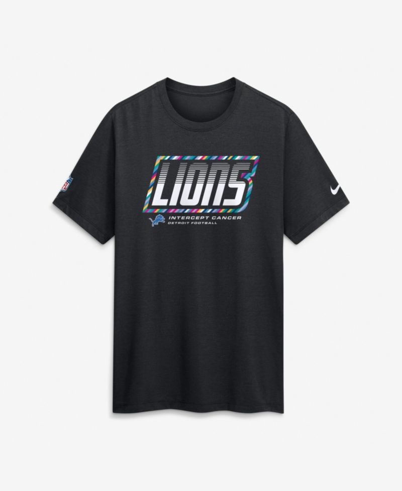 Men's Black Detroit Lions 2026 NFL Cruical Catch Sideline Dri-Fit T-Shirt