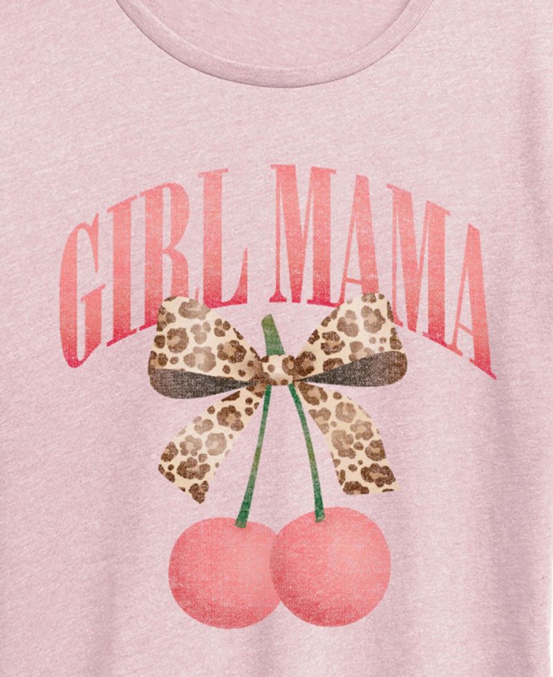 Plus Size Instant Message Girl Mama Cherries Short-Sleeve Graphic T-Shirt