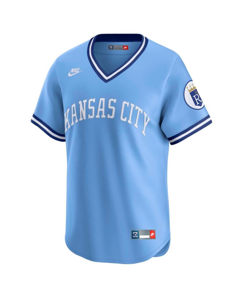 Men's Bo Jackson Light Blue Kansas City Royals Throwback Cooperstown Collection Limited Jersey