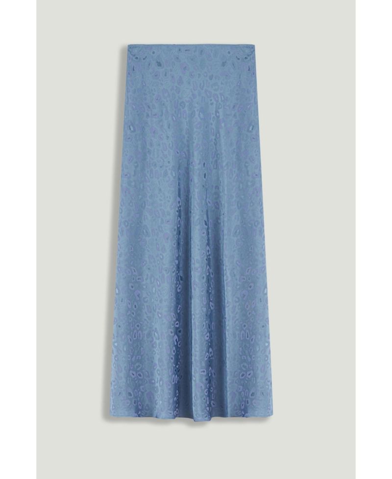 Women's Printed Midi Flare Skirt