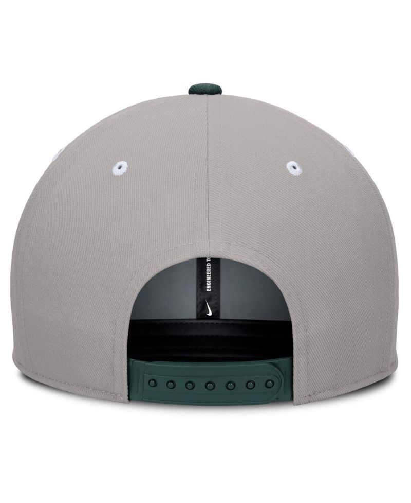 Men's Green/Gray Michigan State Spartans Prep Pro Performance Snapback Hat