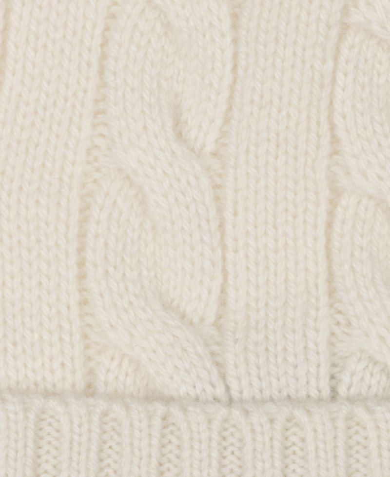 Men's Cashmere Blend Cable Beanie