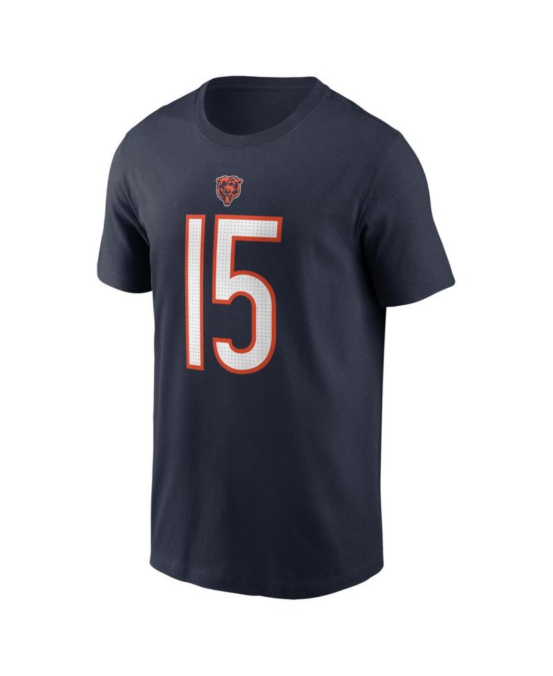 Men's Rome Odunze Navy Chicago Bears 2024 NFL Draft First Round Pick Name & Number T-Shirt
