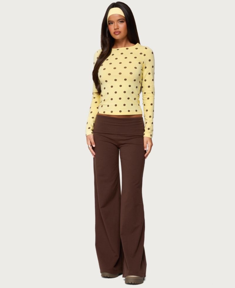Women's Maricelle Polka Dot Long Sleeve T Shirt