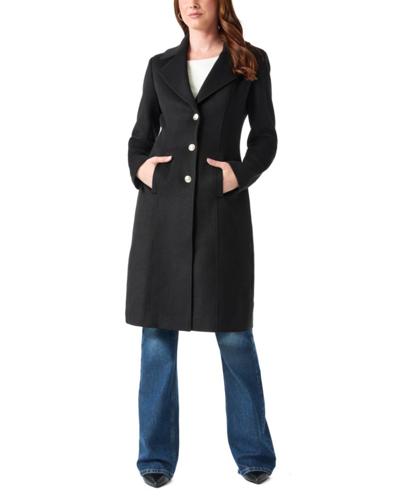 Women's Faux-Fur Trimmed Coat