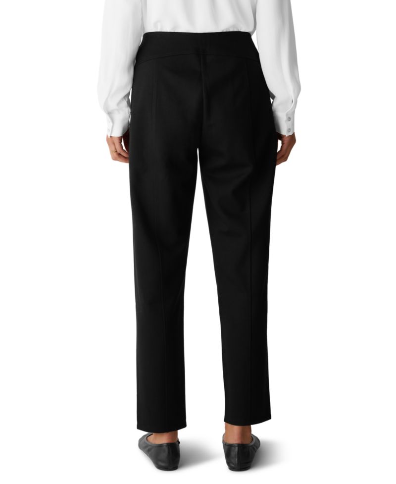 Women's Tapered-Ankle Mid-Rise Double-Knit Trouser