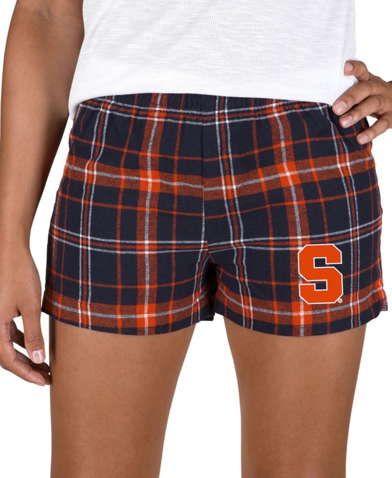 Women's Navy/Orange Syracuse Orange Ultimate Flannel Shorts