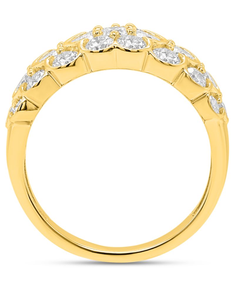 Lab-Grown Diamond Statement Ring (2 ct. t.w.) in Sterling Silver (Also in 14k Gold-Plated Sterling Silver)