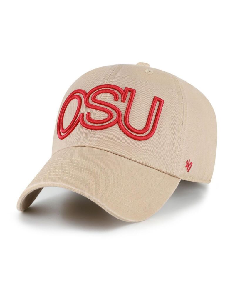 Men's Khaki Ohio State Buckeyes Vault Clean Up Adjustable Hat