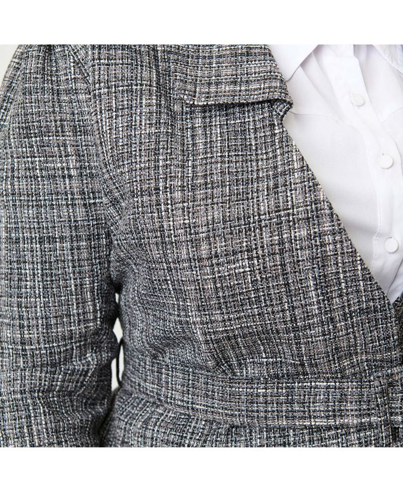 Plus Size Womwn's 1940s Tweed Belted Jacket