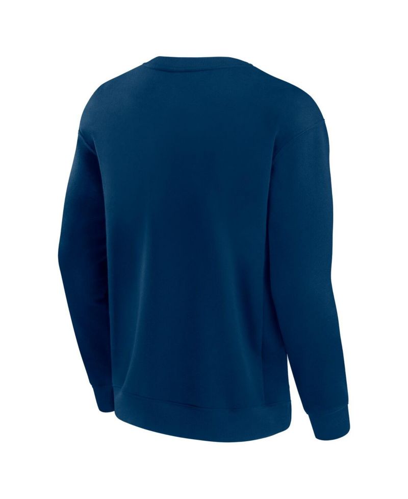Men's and Women's Navy Houston Texans Elements Unlimited Fleece Pullover Sweatshirt