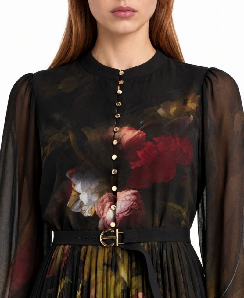 Women's Adira Floral Long-Sleeve Midi Dress